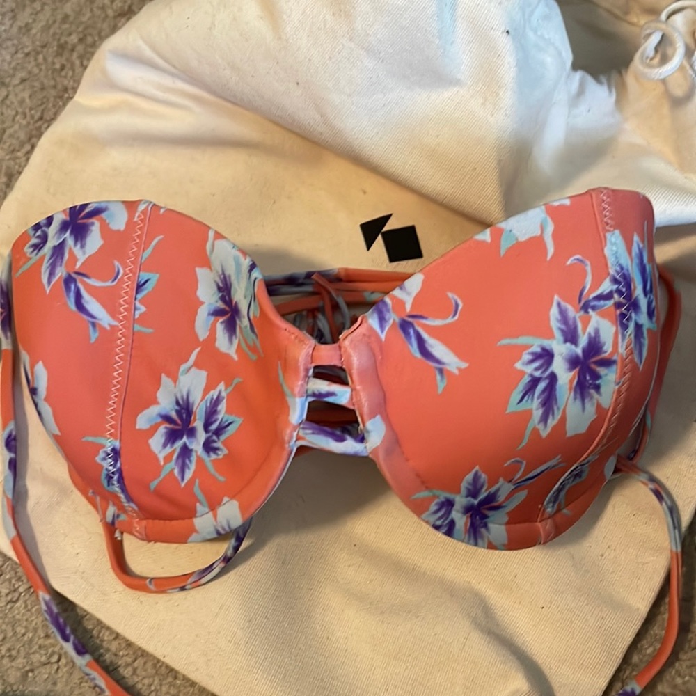 EUC Acacia vintage aloha la perouse bikini top RARE